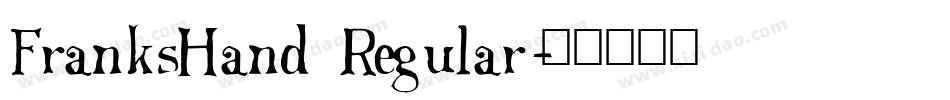 FranksHand Regular字体转换
